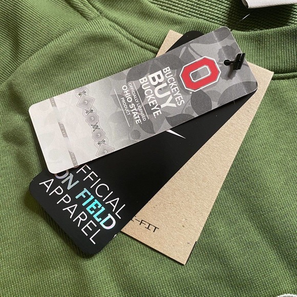 Nike On Field Ohio State Buckeyes Salute to Service Sweatshirt Mens Green XL New - Picture 7 of 15